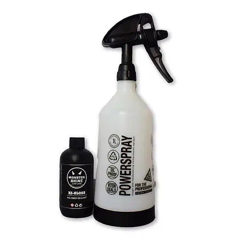 Monstershine Hi-Gloss Polymer Sealant and KWAZAR Trigger Sprayer 1.0 Ltr - Monstershine Car  Care