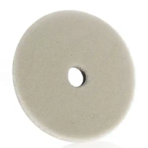 Pro Micro Wool Polishing Pad White Heavy Cut 140mm