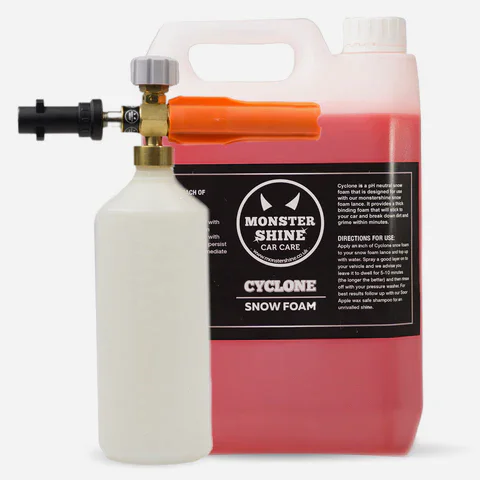 Monstershine Pro HD Snow Foam Lance and 5 Litres Cyclone Snow Foam - Monstershine Car  Care